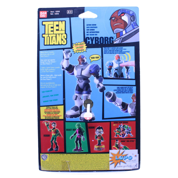 Teen Titans Cyborg Action Sound Figur (2004) OVP – Bandai | hoppla-stuff.de